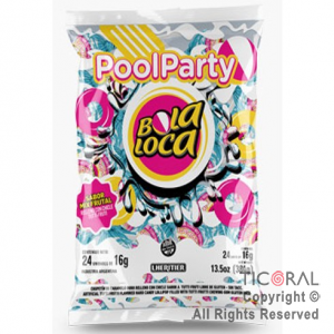 GOLO CHUPETIN BOLALOCA POOL PARTY X 24 UNIDADES (16GR C/U) x 1